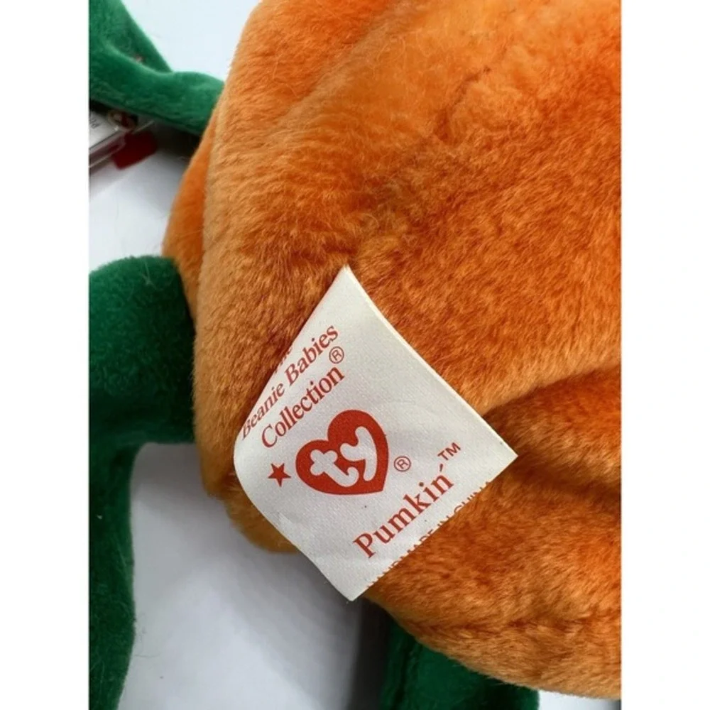 Ty Beanie Baby: Pumkin' the Pumpkin And‎ Spooky The Ghost Plush